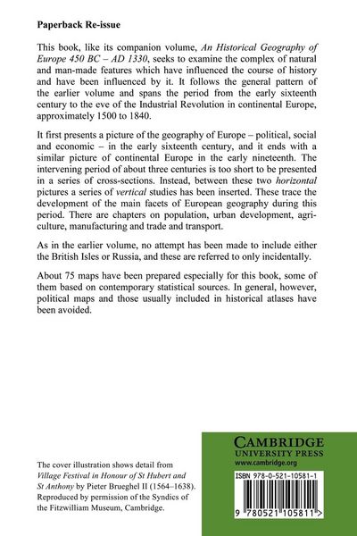 Produktbild: An Historical Geography of Europe, 1500-1840