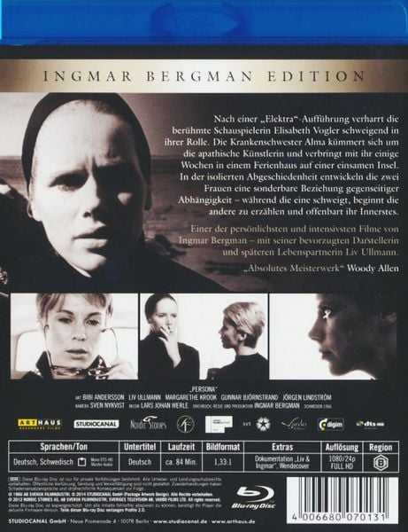 Produktbild: Persona - Ingmar Bergman Edition