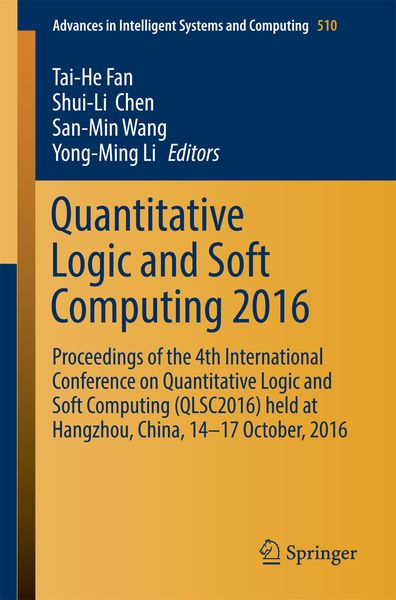 Produktbild: Quantitative Logic and Soft Computing 2016