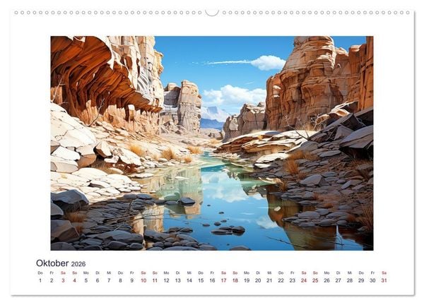 Produktbild: Die Karawane zieht weiter (hochwertiger Premium Wandkalender 2026 DIN A2 quer), Kunstdruck in Hochglanz
