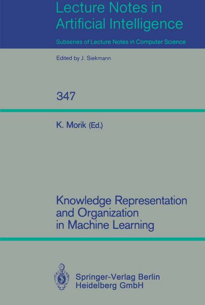Produktbild: Knowledge Representation and Organization in Machine Learning