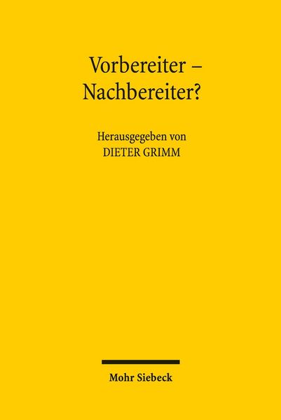 Produktbild: Vorbereiter - Nachbereiter?