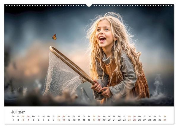 Produktbild: Kinder. Landkinder - Lebendig. Frei. Gl&uuml;cklich. (hochwertiger Premium Wandkalender 2027 DIN A2 quer), Kunstdruck in Hochglanz