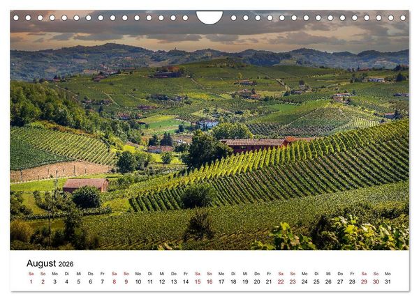 Produktbild: Piemont und Turin (Wandkalender 2026 DIN A4 quer), CALVENDO Monatskalender