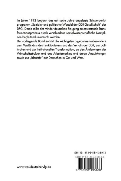 Produktbild: Der Wandel nach der Wende