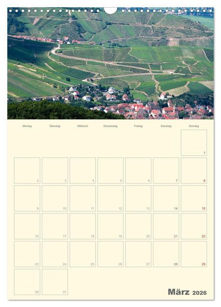 Produktbild: Unterwegs im Elsass &ndash; Terminplaner (Wandkalender 2026 DIN A3 hoch), CALVENDO Monatskalender