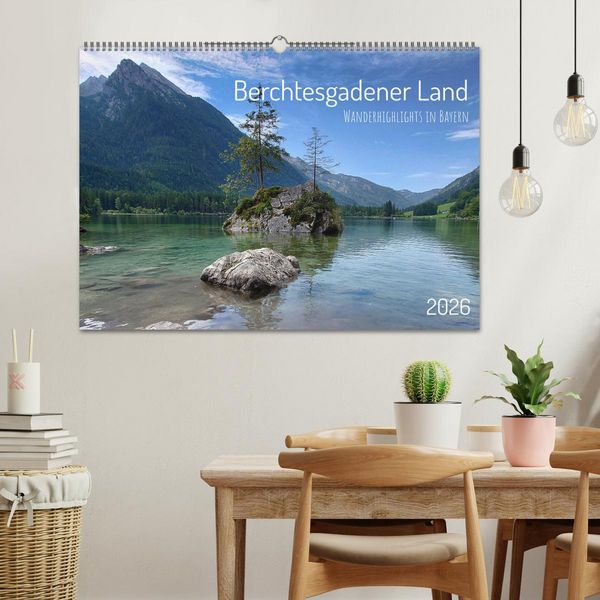 Produktbild: Berchtesgadener Land - Wanderhighlights in Bayern (Wandkalender 2026 DIN A2 quer), CALVENDO Monatskalender