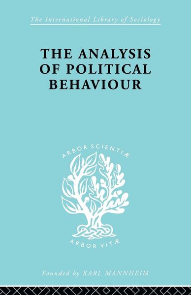 Produktbild: The Analysis of Political Behaviour