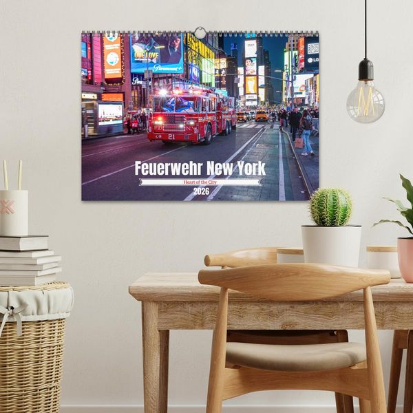 Produktbild: Feuerwehr New York - Heart of the City (Wandkalender 2026 DIN A3 quer), CALVENDO Monatskalender