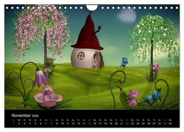 Produktbild: M&auml;rchenhaftes f&uuml;r Kinder (Wandkalender 2026 DIN A4 quer), CALVENDO Monatskalender