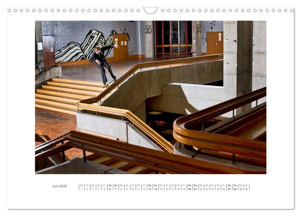 Produktbild: woodtimesalwaysgoodtimes - skateboard fotografie von tim korbmacher (Wandkalender 2026 DIN A3 quer), CALVENDO Monatskalender