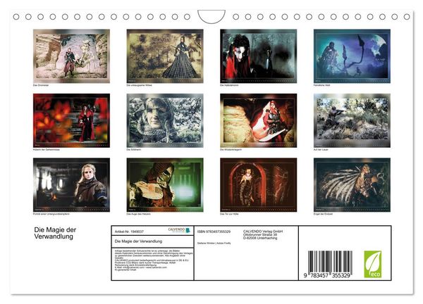 Produktbild: Die Magie der Verwandlung (Wandkalender 2026 DIN A4 quer), CALVENDO Monatskalender