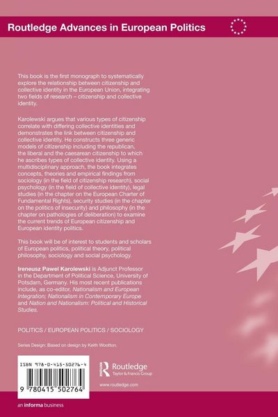 Produktbild: Citizenship and Collective Identity in Europe
