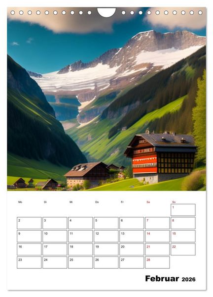Produktbild: Sch&ouml;ne Landschaften (Wandkalender 2026 DIN A4 hoch), CALVENDO Monatskalender