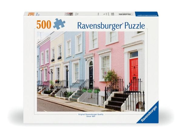 Produktbild: Erwachsenenpuzzle 500 Teile - Bunte Stadth&auml;user in London