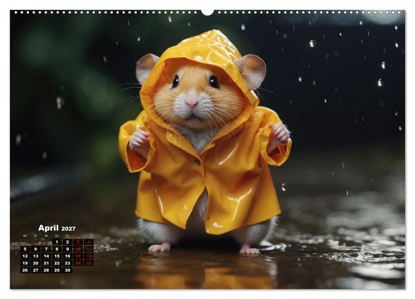 Produktbild: Hamstertage (Wandkalender 2027 DIN A2 quer), CALVENDO Monatskalender