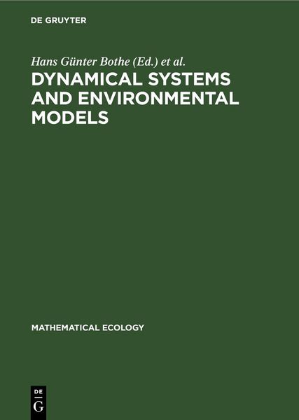 Produktbild: Dynamical Systems and Environmental Models