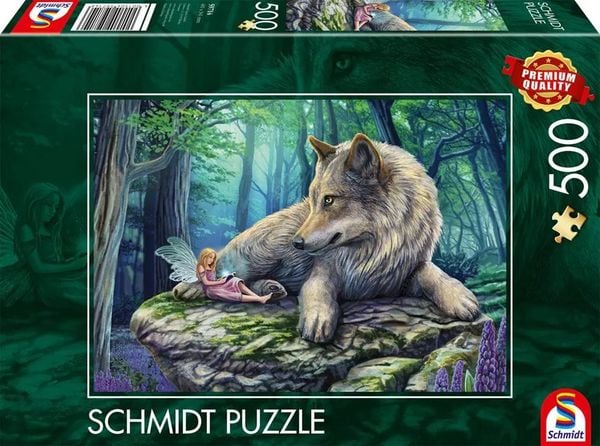 Schmidt 59714 - Wolf und Elfe, Puzzle, 500 Teile