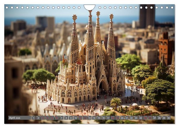Produktbild: Urlaub in Miniatur (Wandkalender 2026 DIN A4 quer), CALVENDO Monatskalender