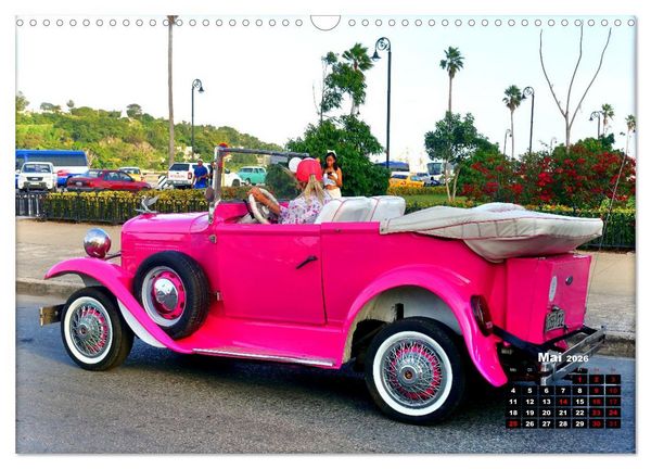 Produktbild: Pink Lady - Ford Modell A in Havanna (Wandkalender 2026 DIN A3 quer), CALVENDO Monatskalender