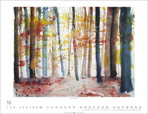 Produktbild: Zwischen Himmel und Erde Kalender 2027 - Aquarelle von Hans-J&uuml;rgen Gaudeck