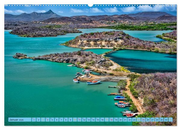 Produktbild: Cura&ccedil;ao - bunte Insel in der Karibik (hochwertiger Premium Wandkalender 2026 DIN A2 quer), Kunstdruck in Hochglanz