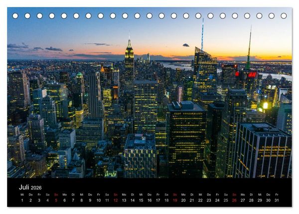 Produktbild: Herbst in New York (Tischkalender 2026 DIN A5 quer), CALVENDO Monatskalender