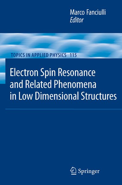 Produktbild: Electron Spin Resonance and Related Phenomena in Low-Dimensional Structures