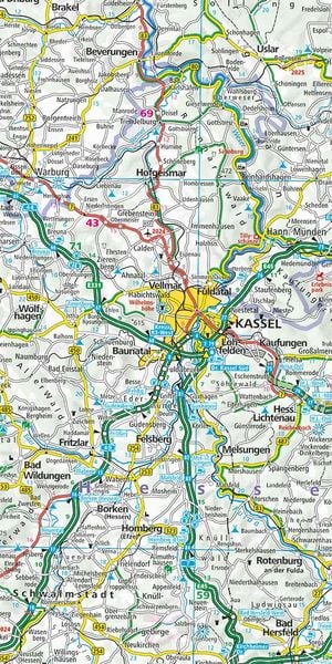 Produktbild: K&uuml;mmerly+Frey Strassenkarte Deutschland Nord+S&uuml;d 1:500.000
