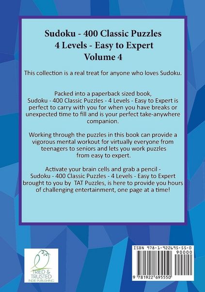 Produktbild: Sudoku 400 Classic Puzzles Volume 4