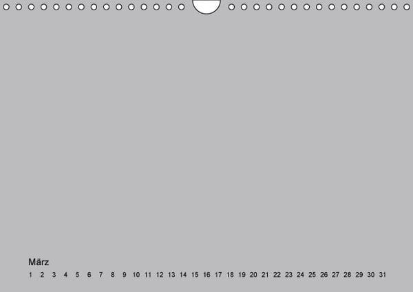 Produktbild: Geburtstags - Bastelkalender - Grau (Wandkalender immerw&auml;hrend DIN A4 quer)