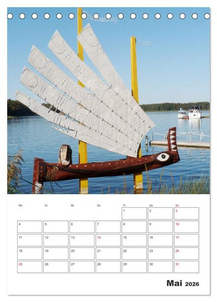 Produktbild: Rheinsberg mit Hafendorf (Tischkalender 2026 DIN A5 hoch), CALVENDO Monatskalender