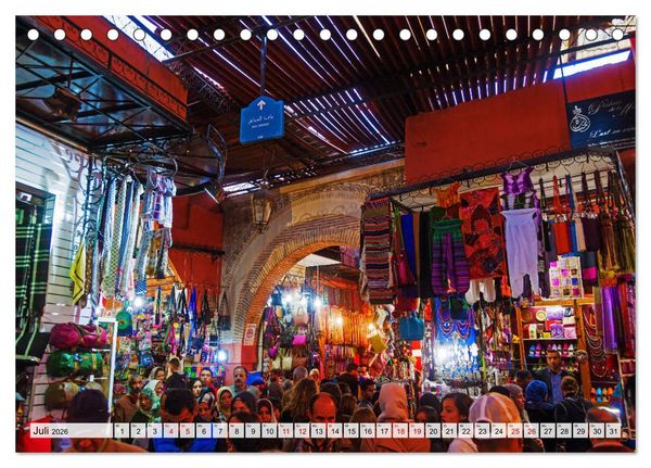 Produktbild: Marrakesch - Perle des S&uuml;dens (Tischkalender 2026 DIN A5 quer), CALVENDO Monatskalender