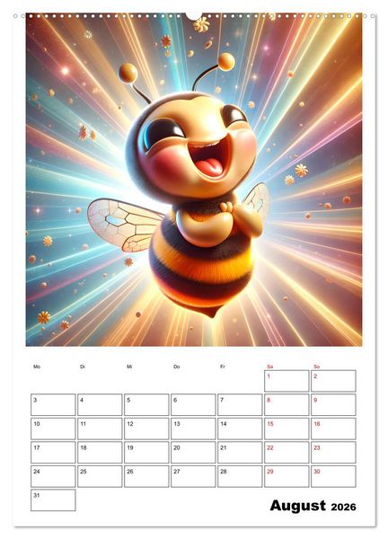 Produktbild: Heitere Insektenwelt (Wandkalender 2026 DIN A2 hoch), CALVENDO Monatskalender