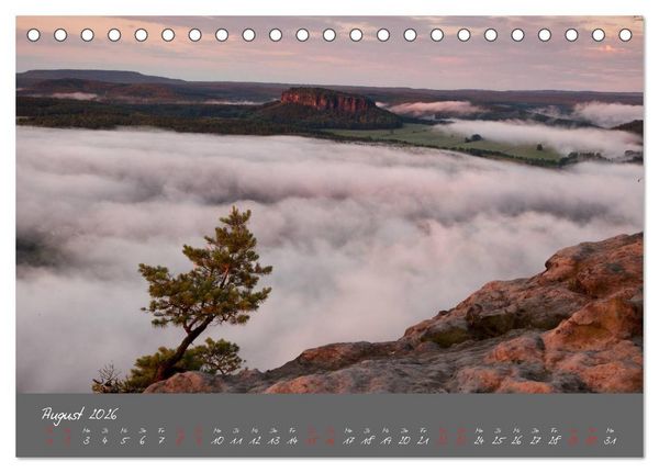 Produktbild: Traumlandschaft - S&auml;chsische Schweiz (Tischkalender 2026 DIN A5 quer), CALVENDO Monatskalender