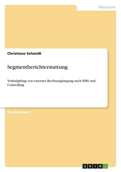 Produktbild: Segmentberichterstattung