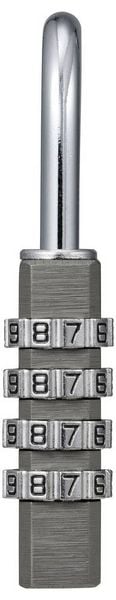 Produktbild: Sygonix SY-6932350 Vorh&auml;ngeschloss 40mm 4-Digit Titanium Grey Zahlenschloss