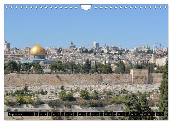 Produktbild: Jerusalem - die Goldene Stadt (Wandkalender 2026 DIN A4 quer), CALVENDO Monatskalender