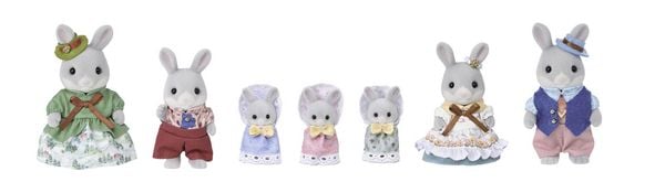 Produktbild: Sylvanian Families 5863 - Waldkaninchen Familie Festtagsset, 40. Jubil&auml;um