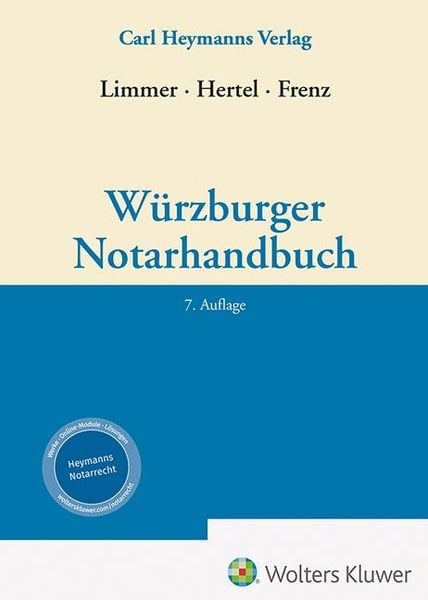 Produktbild: W&uuml;rzburger Notarhandbuch