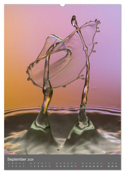 Produktbild: Liquid Art, Highspeed Tropfenfotografie (Wandkalender 2026 DIN A2 hoch), CALVENDO Monatskalender