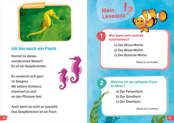Produktbild: WAS IST WAS Erstes Lesen easy! Tiere im Meer