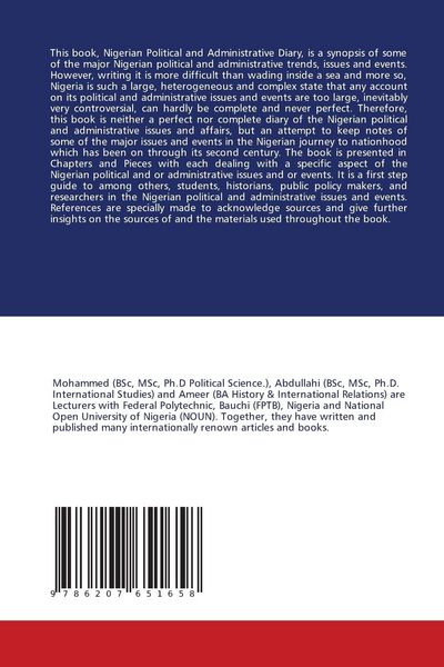 Produktbild: Nigerian Political and Administrative Diary