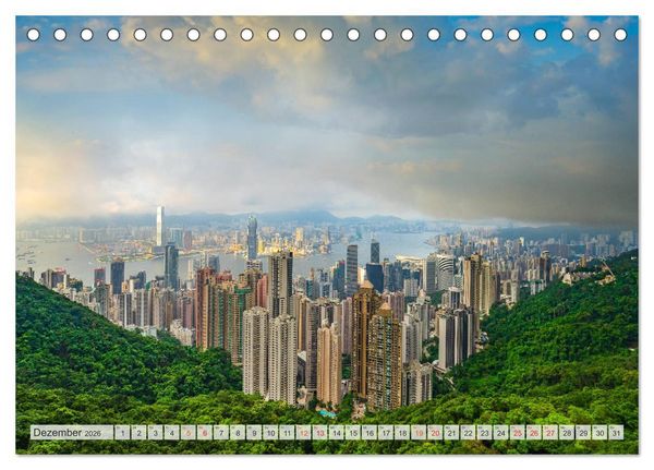 Produktbild: Hongkong Bilder einer Metropole (Tischkalender 2026 DIN A5 quer), CALVENDO Monatskalender