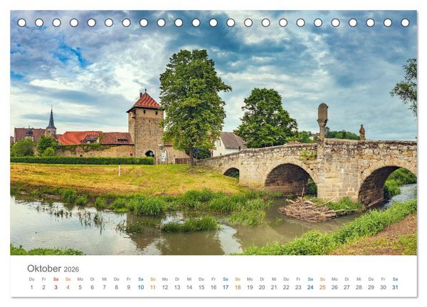 Produktbild: Oberfranken - Bayerns Norden (Tischkalender 2026 DIN A5 quer), CALVENDO Monatskalender