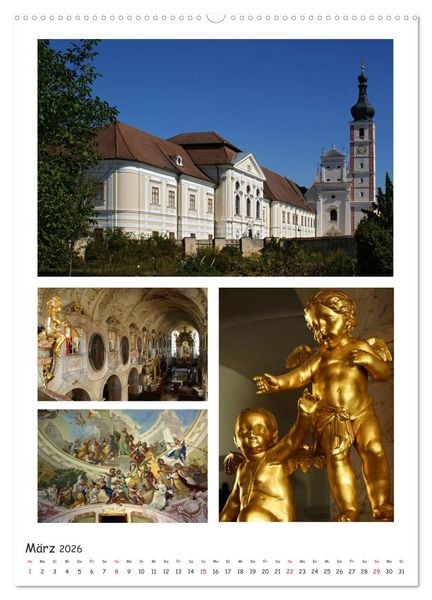 Produktbild: Stifte und Kl&ouml;ster in &Ouml;sterreich (hochwertiger Premium Wandkalender 2026 DIN A2 hoch), Kunstdruck in Hochglanz