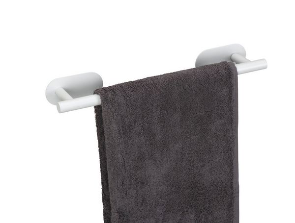Produktbild: Turbo-Loc&reg; Badetuchstange Uno Mod. Orea White matt, 40 cm, aus rostfreiem Edelstahl