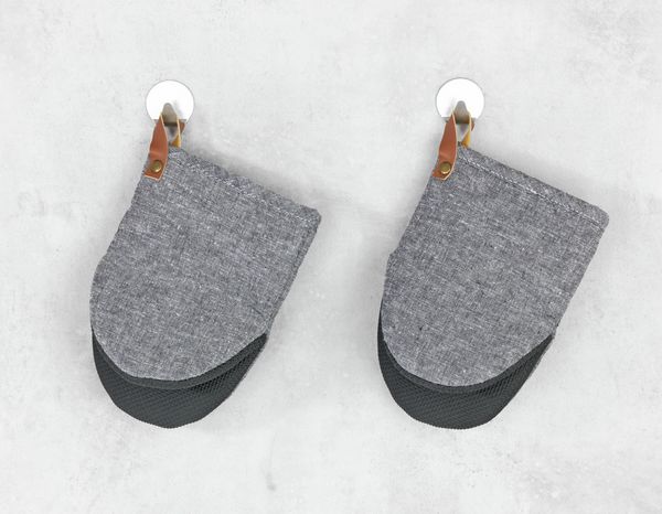 Produktbild: Topfhandschuhe Mod. Ada Mini Grau, Handfl&auml;chen aus Neopren