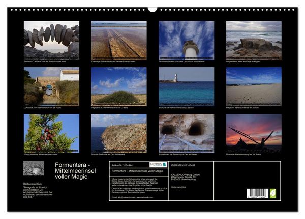 Produktbild: Formentera - Mittelmeerinsel voller Magie (Wandkalender 2026 DIN A2 quer), CALVENDO Monatskalender