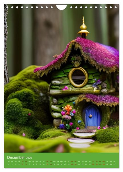 Produktbild: Tiny Fairy Havens (Wall Calendar 2026 DIN A4 portrait), CALVENDO 12 Month Wall Calendar